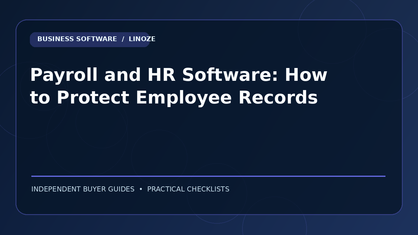 Payroll and HR Software: How to Protect Employee Records — Cover